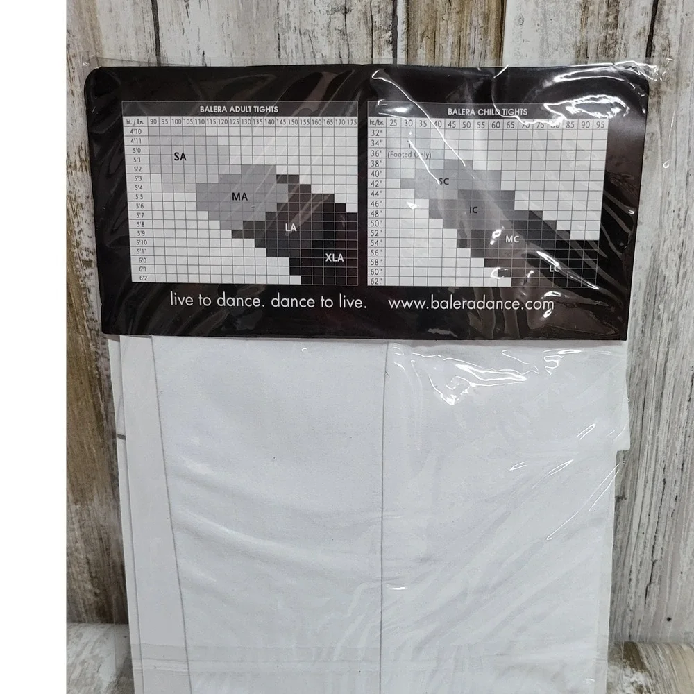 Balera White Dance Tights Child Ballet Tap Jazz Dancewear‎
